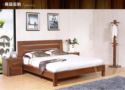 佐必林北美黑胡桃木床 1.8米实木双人床婚床现代简约款式工厂直销是佐必林旗下的实木床,善融商务个人商城仅售11690.00,正品保证。